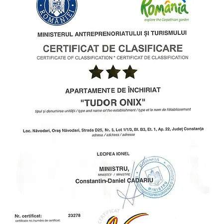 Onix Blue Mamaia Nord Tudor Daire *